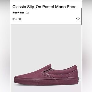 Classic Slip-On Pastel Mono Shoe - Brand New Never Worn